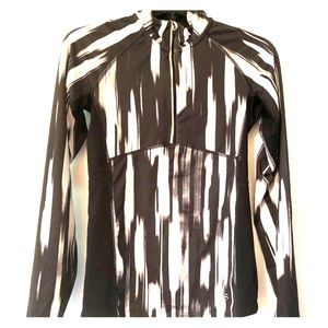 Pullover half zip workout jacket